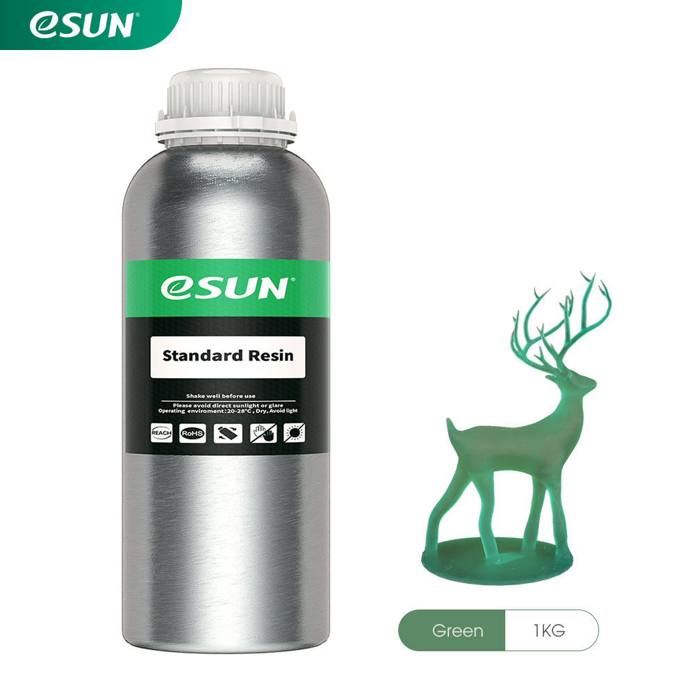 Esun Standard Resin 1000gr green Premium 3D printing resin high quality LCD DLP