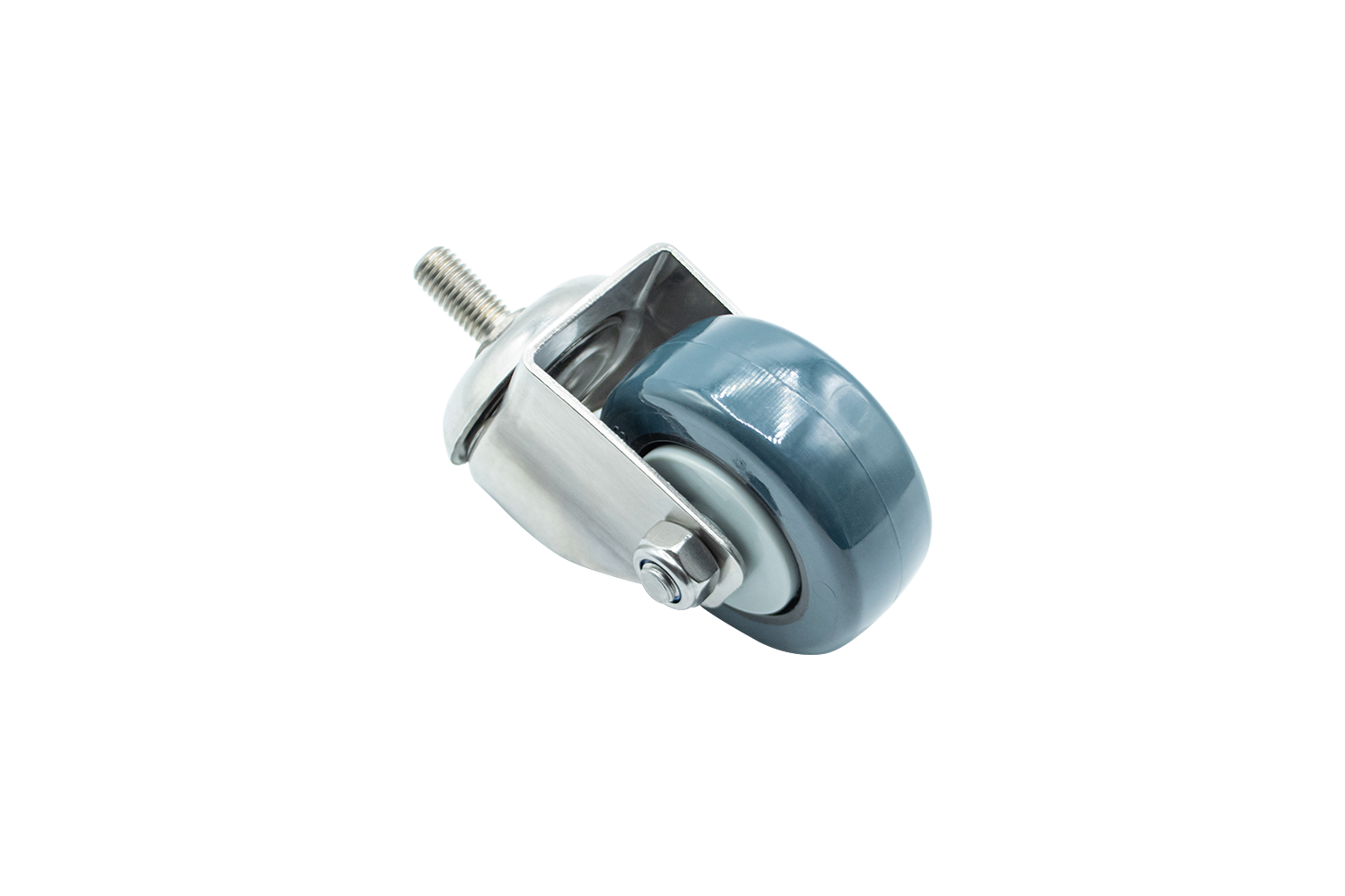 stainless steel swivel caster without a brake transport applications smooth movement durable wheel