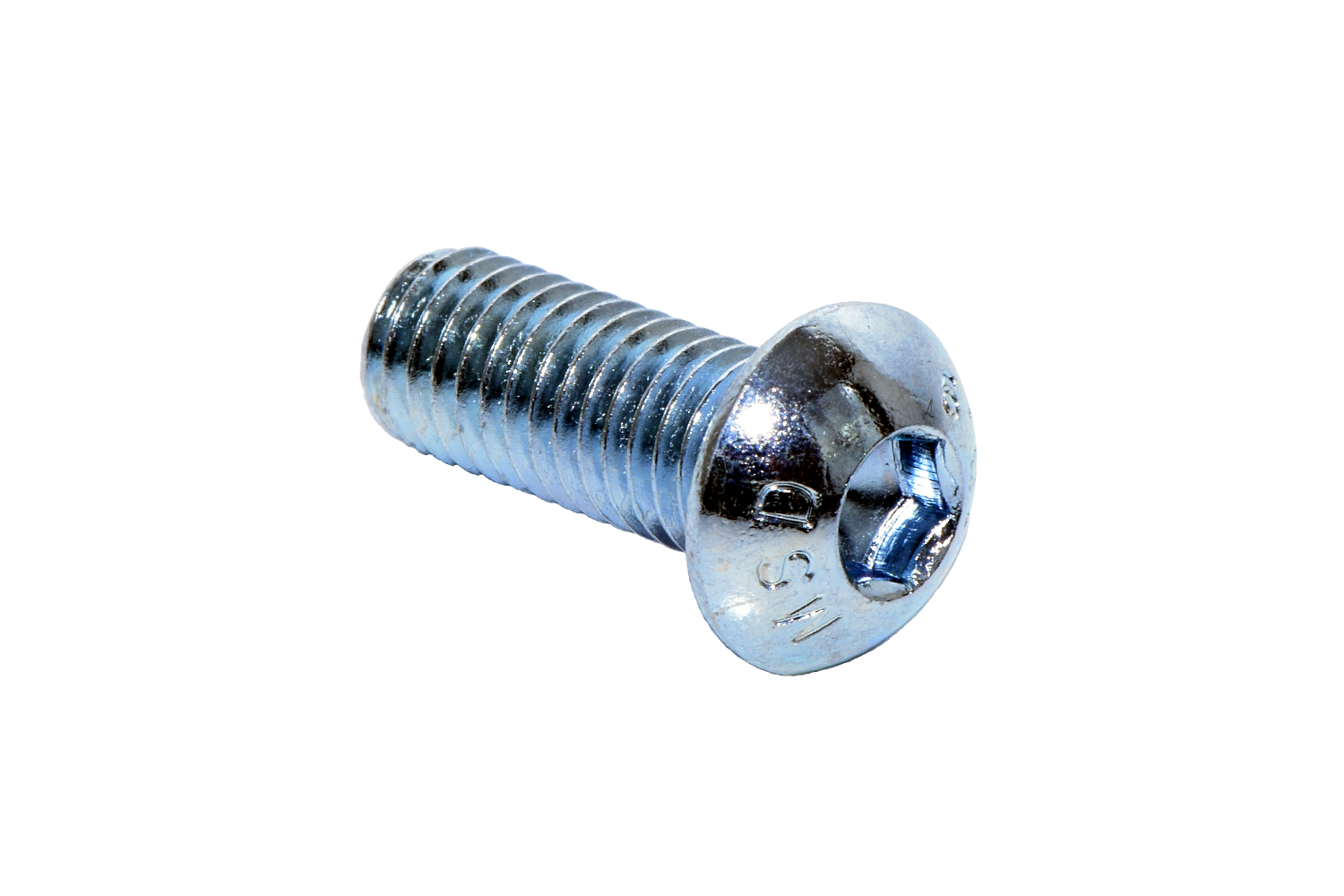 Round head screw V2A galvanized steel ISO 7380-2 hex socket