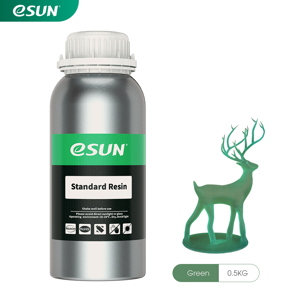 Esun Standard Resin 500gr green Premium 3D printing resin high quality LCD DLP