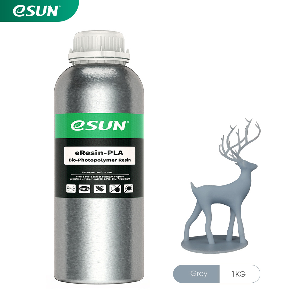 Esun biobased PLA eResin 1000gr grey Premium 3D printing resin high quality LCD DLP