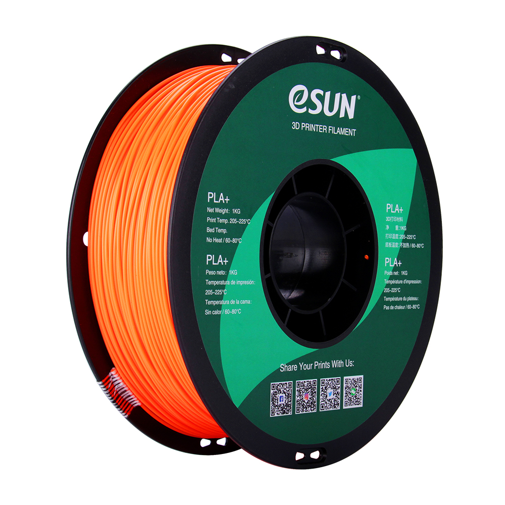 Esun PLA+ 1kg orange Premium 3D printing filament high quality