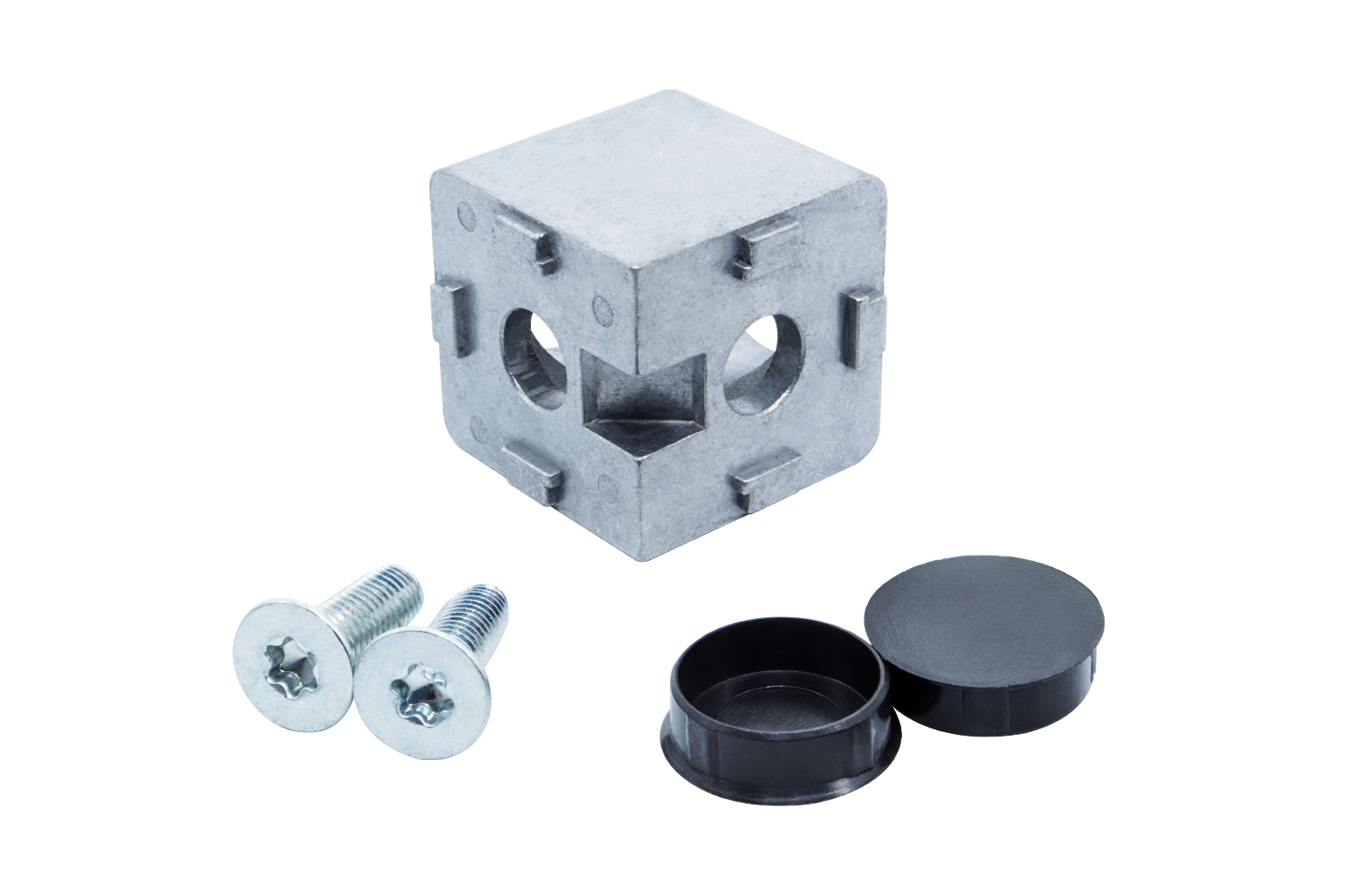 Cube connector 2D two way corner connector aluminum profiles 40mm Item Bosch