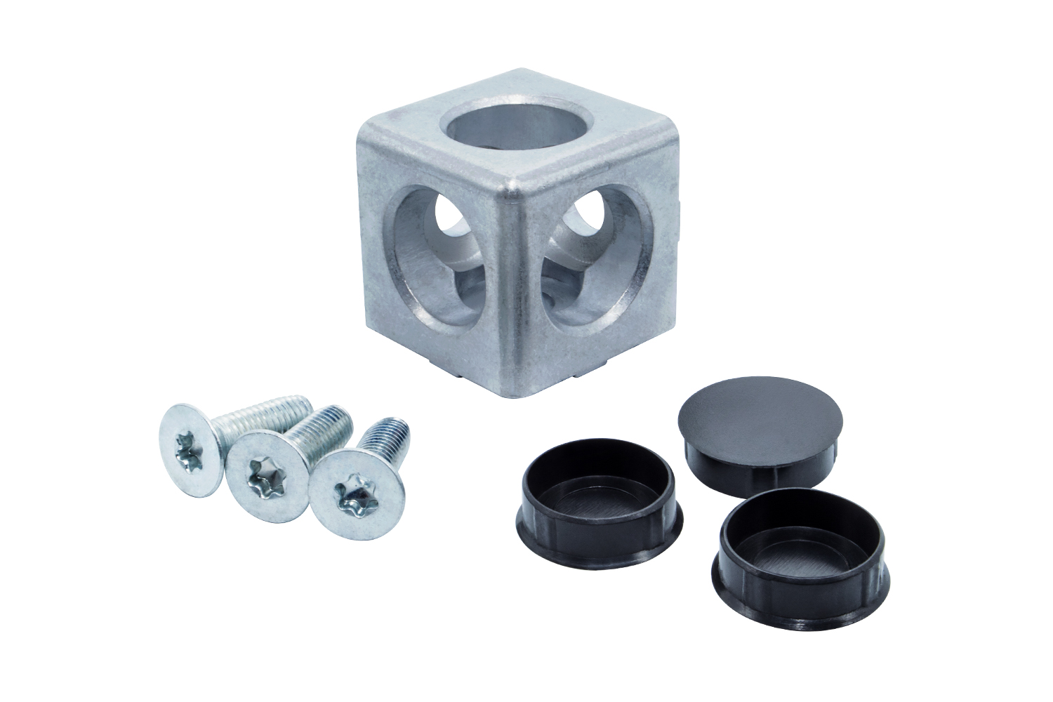 Cube connector 3D three way corner connector aluminum profiles 40mm Item Bosch