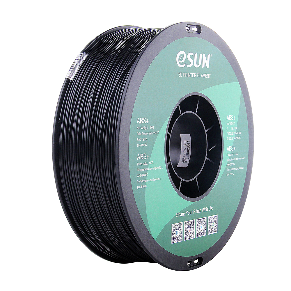 Esun ABS+ black Premium 3D printing filament high quality