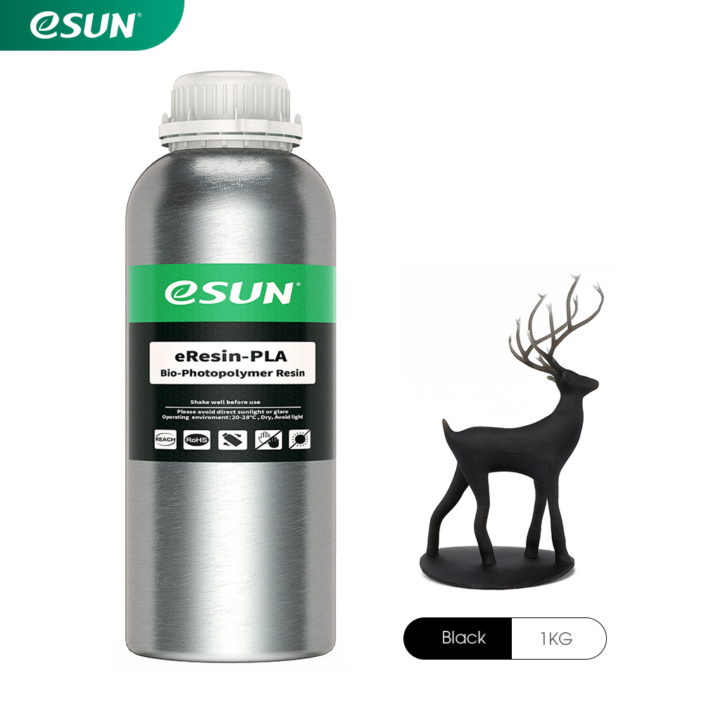 Esun biobased PLA eResin 1000gr black Premium 3D printing resin high quality LCD DLP