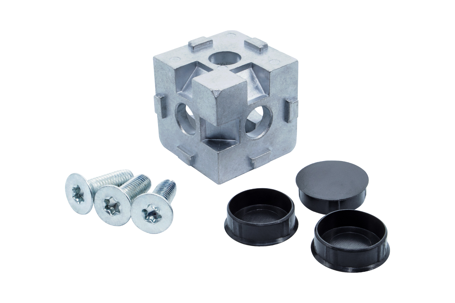 Cube connector 3D three way corner connector aluminum profiles 40mm Item Bosch